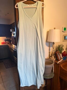 Three Bird Nest knit maxi dress green size XL